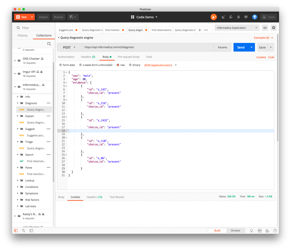 API Network Exploration: Infermedica | Postman Blog