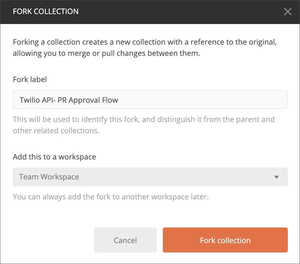 Forking a collection in Postman