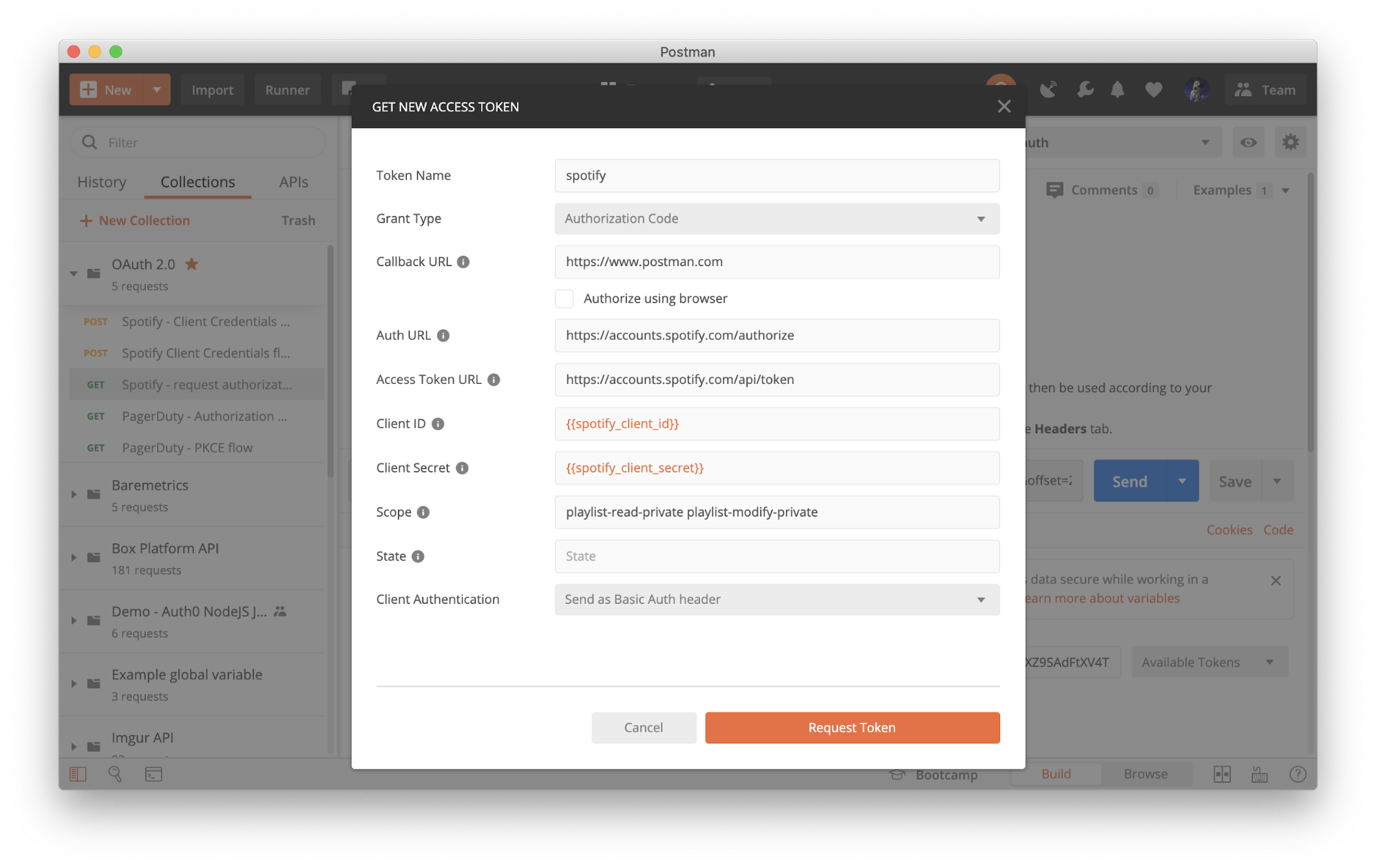 OAuth 2.0: Setting up Authorization Code flow in Postman
