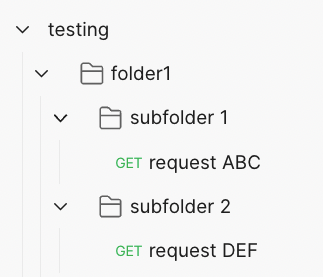 An updated subfolder structure, removing the subfolder that handled our authentication request