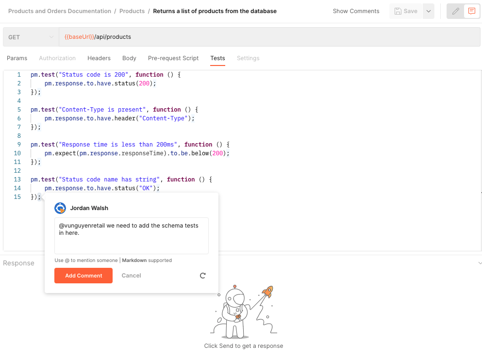 Simplifying creating and collaborating on tests in Postman
