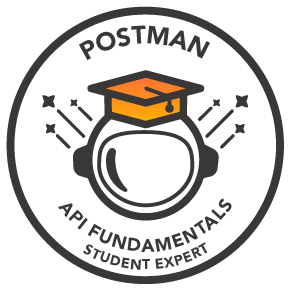 Postman API Fundamentals Student Expert badge