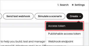 Create an access token.