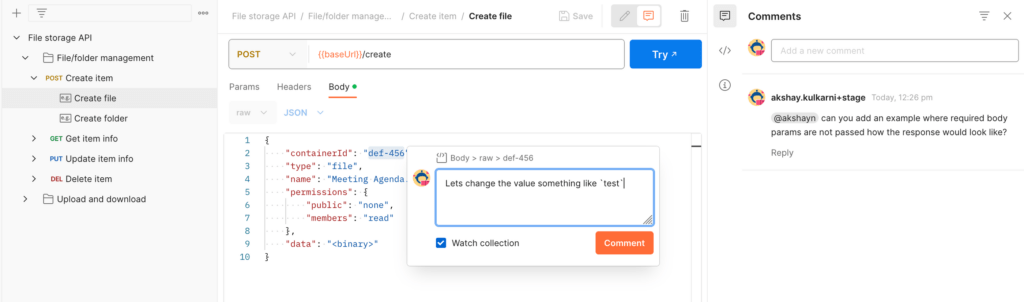You Can Now Add Comments to Examples for Easier Collaboration | Postman ...