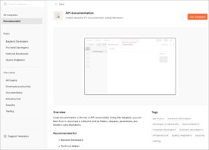The Postman Collection API documentation interface.