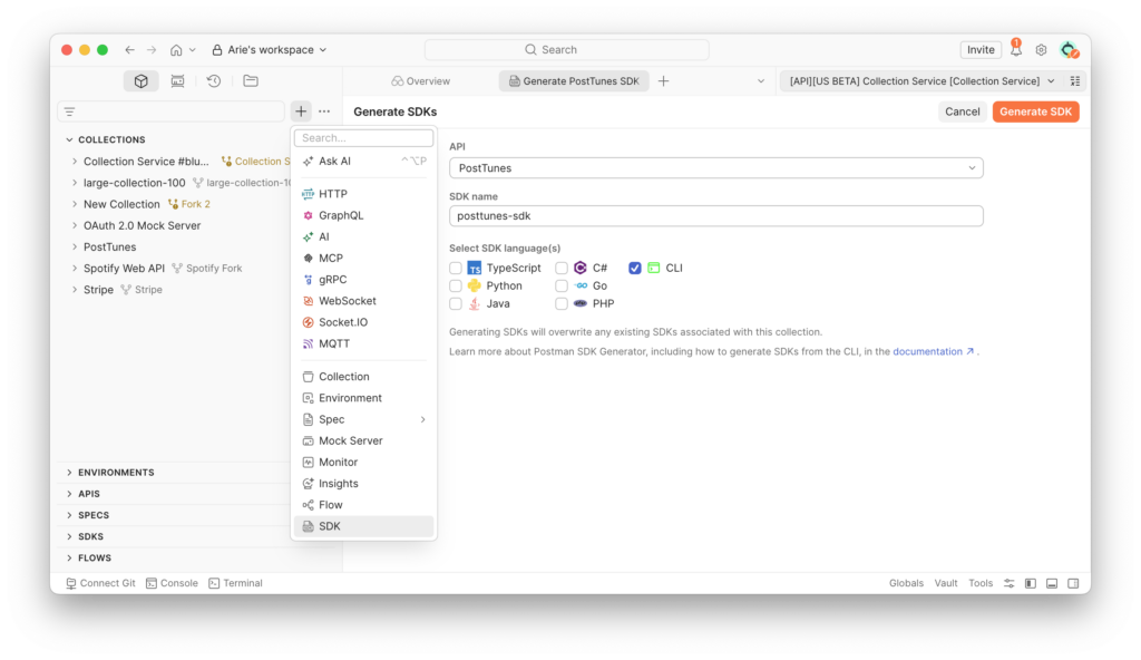Introducing the CLI Generator | Postman Blog