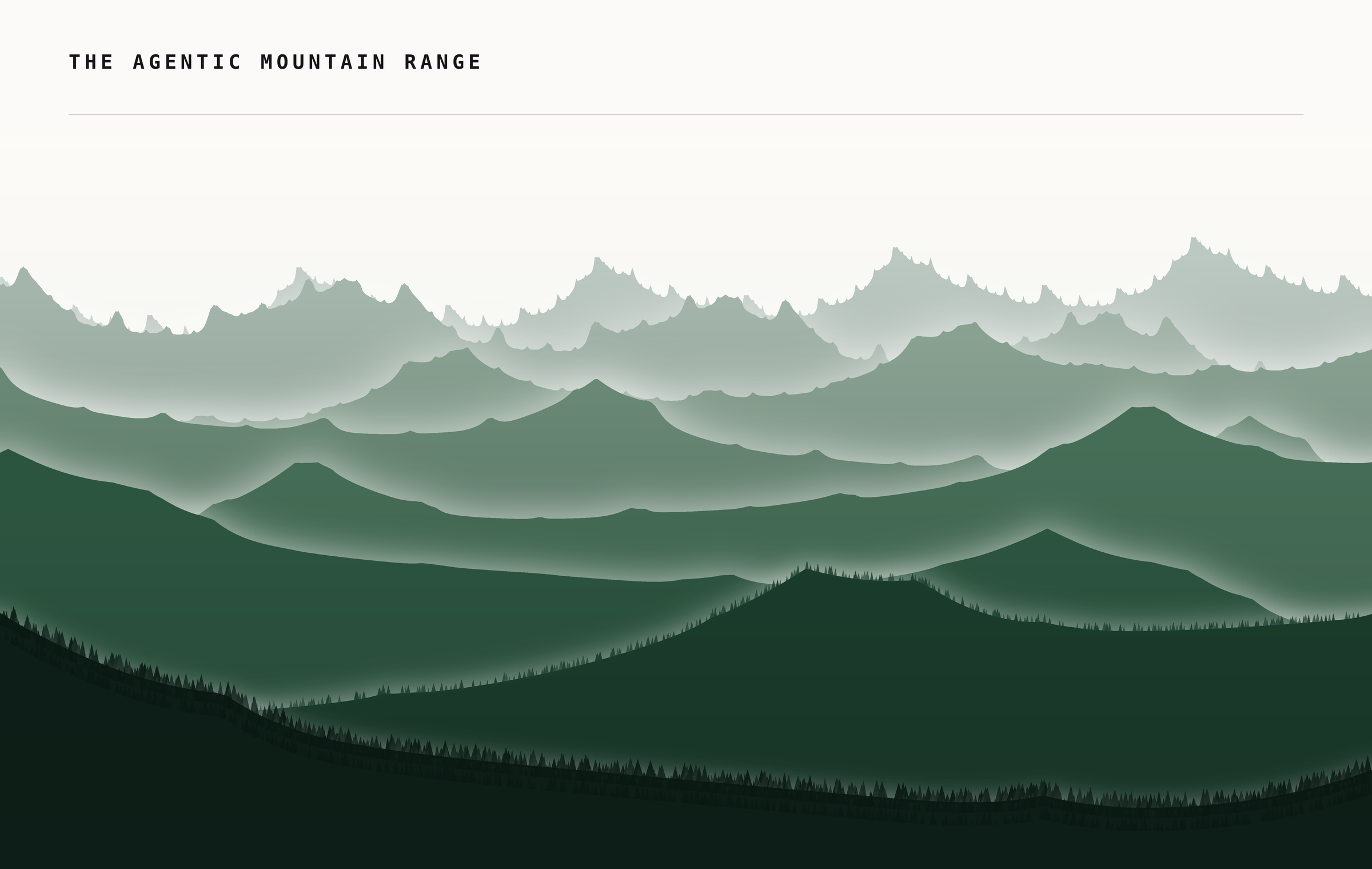 The agentic mountain range